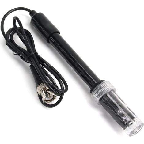 Sonde PH, BNC PH électrode Sonde à électrode De Ph Avec Bnc Prise, 0-14 Sonde PH électrode Remplaçable PH Sonde Pour Testeurs PH, PH Metre, PH Manette Dispositif Pour Aquarium Piscine Spa