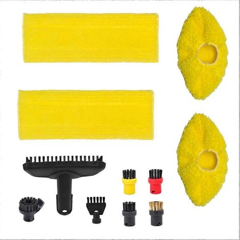 Accessoires de rechange pour aspirateur vapeur Karcher SC1 SC2 SC3 SC5 : tête de brosse vapeur et lingette de sol. (1/5)