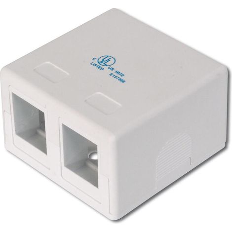 Digitus Caja para módulos Keystone blanco compacto ABS