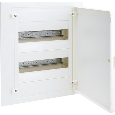 Coffret encastré 24 Modules porte opaque HAGER VF212PR (1/2)