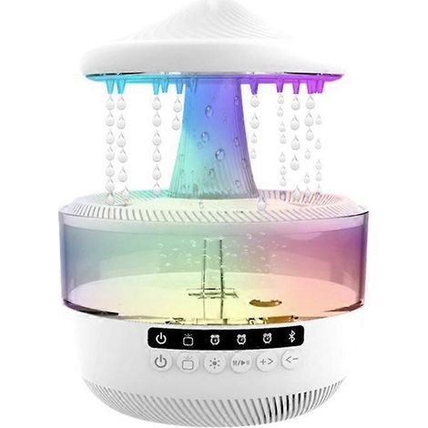 Rain Cloud 350ml Luftbefeuchter mit ätherischem Öl-Diffusor, Bluetooth-Lautsprecher und Nachtlicht (EU-Stecker). (1/5)