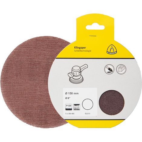 Klingspor AN 400 Gitterscheiben, Korn 80 125 mm, SB-verpackt im Reiter 5 Stk (1/4)