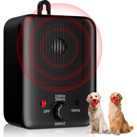 Anti Aboiement Chien, 3 Modes Anti Aboiement Chien Ultrason, 33Ft Solutions Anti-aboiement pour Chiens Intérieur Extérieur Rechargeable Boitier Anti Aboiement Petits Grands Voisins Ultrason Chien (1/5)