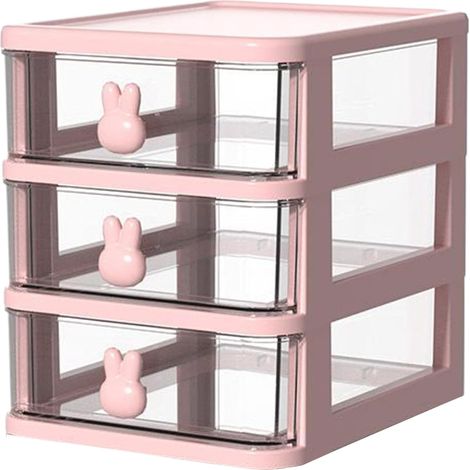 Organizador de escritorio con cajón y portalápices - Caja de almacenamiento para maquillaje y artículos de papelería (1/5)