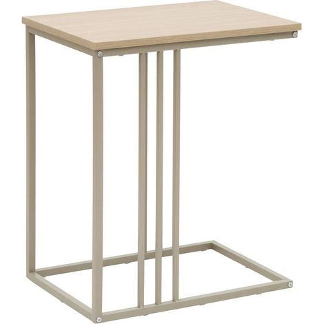 Mesita auxiliar duna rectangular, 58 cm de altura, color beige - 5five (1/3)