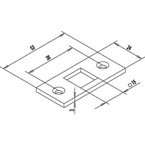 FUHR  cerradero  261  para  cerrojo  de  puerta  y  portón  para  pletina  de  13  mm  acero  -  RS261 (1/3)