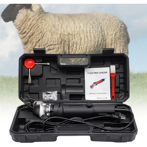 350 W 220 V eléctrico de ovejas máquina de esquila profesional para ovejas para alpacas, cabras, caballos, granjas con maletín (1/5)