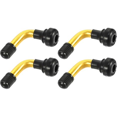 Valve De Pneu Tubeless Doré 4 Pcs Pour Motocyclettes (1/5)