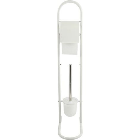 Combiné Wc en Acier Blanc 29x16x70cm MSV