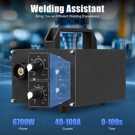 Punktschweißgerät 6,7KW 220V Schweißmaschine Set Batterie-Punktschweißgerät, Profi Battery Spot Welder Strom Schweißger Einstellbares Spot Welder Output 1600A