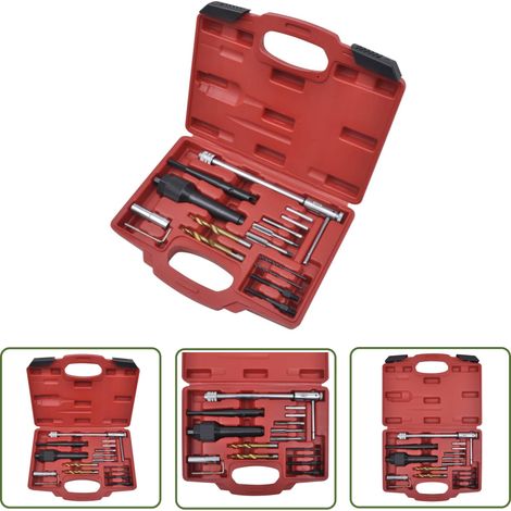 16-teiliges Glühkerzen-Ausbauwerkzeug - Glühkerzen Ausbau Set - Glühkerzen Entfernen - Motorreparatur - Werkstatt Tools - Auto Werkzeug (1/5)