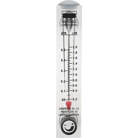 LZM-15T 0,1-0,5 GPM Drehknopf-Durchflussmesser für Flüssigkeiten, Durchflussmessung ZG1/4