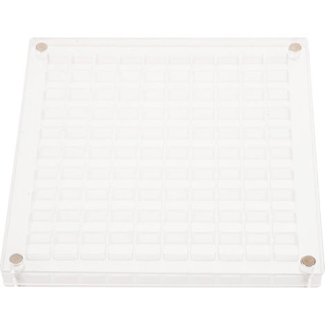 Acryl Muschel Organizer Kasten Transparent mit 100 Fächern Magnetische Schmuck und Kleiner Aufbewahrungsbox Kratzfest Kompakt für Muscheln Schmuck und Kleine Sammlungen (1/5)