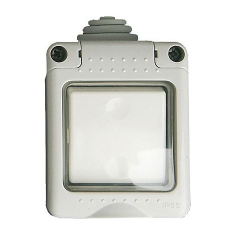 Caja estanca 2 modulos con conmutador IP 54