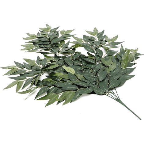 SECFOU Plante d'eucalyptus artificielle réaliste pour la décoration de chambres bureau (1/5)