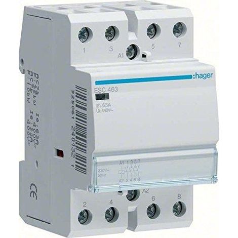 Hager ESC463 Modulare Schütz 63A 230V IP20