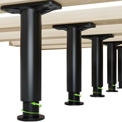 Pieds de cadre de lit réglables : supports centraux de remplacement pour canapés, lattes de meubles et pieds de planche (1/5)