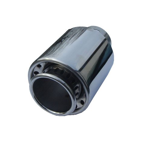Edelstahl-Auspuffblende - Rund Moto-Tipo - 35-50 mm (1/2)