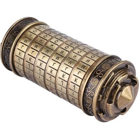 Da Vinci Code Cryptex Lettre Mot De Passe Serrure Anneau Titulaire Cadeaux avec Exquis Coffret Cadeau for Christmas Valentine's Day (1/4)