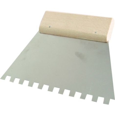 Spachtel mega spatula 180mm 8x8mm Edelstahl Holzgriff