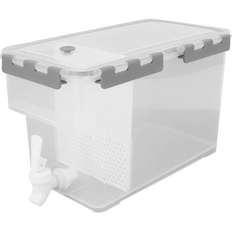 Bouilloire multifonction avec filtre intégré, grande capacité (3,5 L), grise, pour boissons froides et réfrigérateur. (1/5)