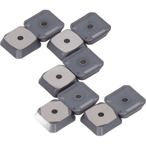 Satz mit 10 SEET1203 Hartmetall-Dreheinsätzen, CNC-Fräser, Schneidwerkzeug für Metalldrehmaschinen, Wechselklingensatz (1/5)