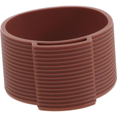 Moulin à café manuel avec étui en silicone portable pour moulin à café en acier, accessoires de broyage manuel (marron 1 pièce) (1/5)