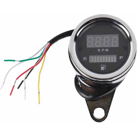 Compteur numérique moto Tachymètre Jauge de vitesse 2 cylindres Instrument modifié Airguide (1/5)