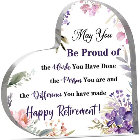 Plaque acrylique cœur décoratif style cristal, souvenir élégant, cadeau pour elle ou lui(10 cm) (1/4)