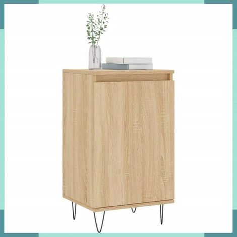 Buffet - 831059 - Lot de 2 - Chêne sonoma - 40 x 35 x 70 cm (1/5)
