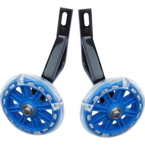 Roues Stabilisatrices pour Garçon Fille Support de Bleu pour Entraînement Sécure et Filles Accessoire de avec Bracket Métallique Robuste et Facile à Installer (1/5)