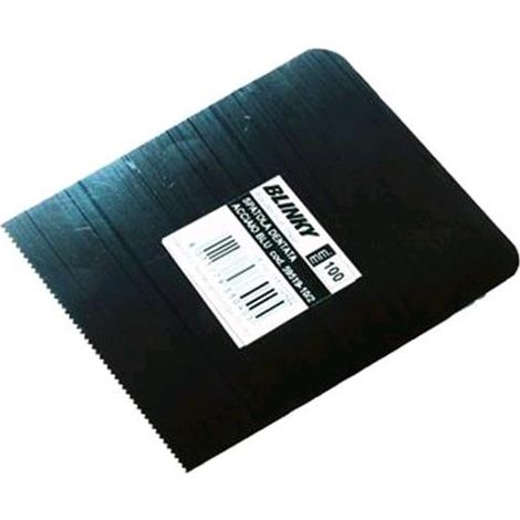 Spatole Dentate Blinky In Acciaio Blu Mm. 100 Conf. 12 Pz