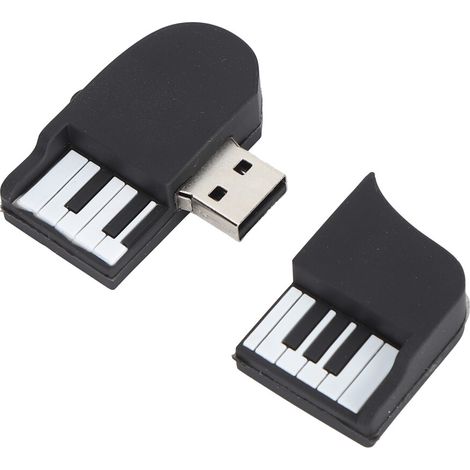 Memoria USB con forma de piano, diseño moderno, alta velocidad de transferencia de datos, plug and play, almacenamiento portátil, velocidad aún mayor y amplia aplicabilidad (1 GB). (1/4)