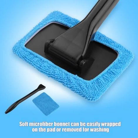 Qiilu outil de nettoyage Brosse de nettoyage de pare-brise de voiture Outil de dépoussiérage de poussière de fenêtre (1/4)