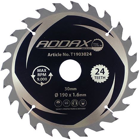 TIMCO Handheld Cordless Circular Saw Blade - 190 x 30 x 24T