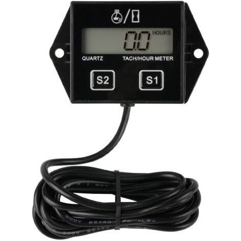 Digital Tachometer Maintenance Reminder Battery Replaceable Auto Stop Use for ZTR Lawn Mower Generator Marine ATV Snowmobile and Equipment Tractor Generator (1/5)