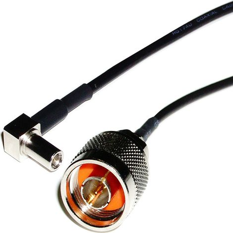 BeMatik - Cavo RG-174RF 20cm (MS-147-C-LP-Macho/N-Macho)