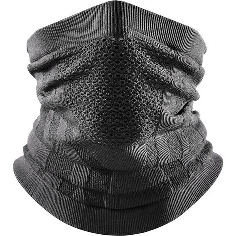 Maschera antivento - scaldacollo invernale - passamontagna - adatta per sci e snowboard - 4022 cm - nera (1/5)