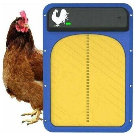 Porte de poulailler automatique à piles - 1pcs - Avec capteur de lumière - Kit de porte de poulailler étanche - 35x24x4.3cm (1/4)