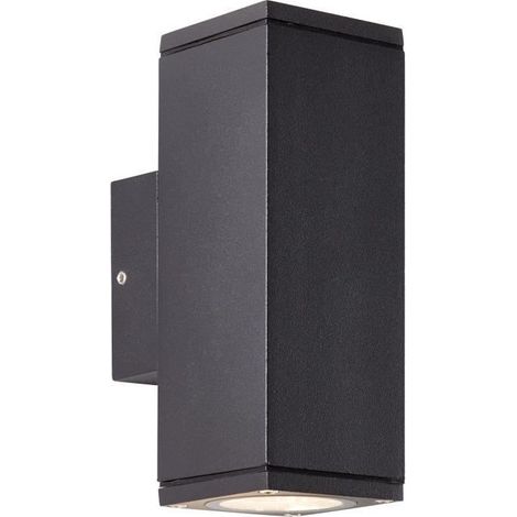 Applique murale esterna - BRILLIANT - HALLY - Metallo e vetro - Antracite - GU10 LED - 2x 10 W IP44 (1/3)