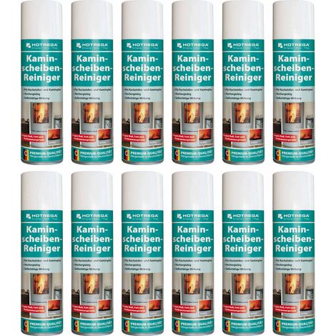 HOTREGA Kaminscheibenreiniger 12 x 300 ml Spraydose gebrauchsfertig (1/4)