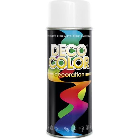Vernis universel Deco Color 9010 blanc brillant 400 ml