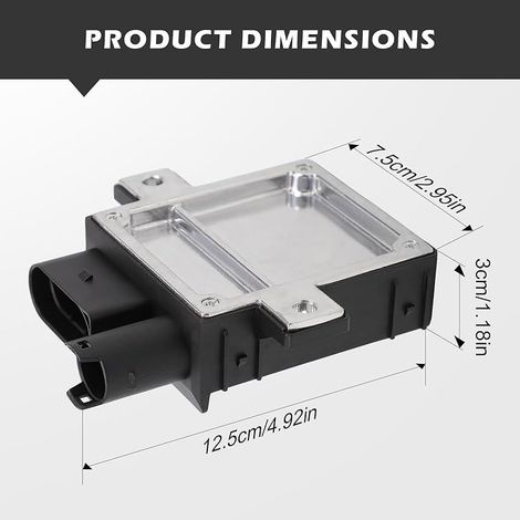 GSE102 12217788327 Boîtier de commande de relais de bougies de préchauffage compatible avec les séries 3, 5, 6 et 7, modèles X3, X5, X6, E46, E90, E91, E92, E93, E60, E61, E63 132197 (1/5)
