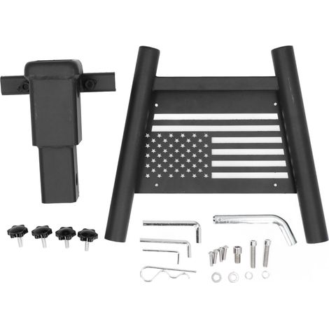 Support de mât de drapeau de camion en acier, support de mât de drapeau à Double Tube d'attelage pour remorque SUV RV (1/5)