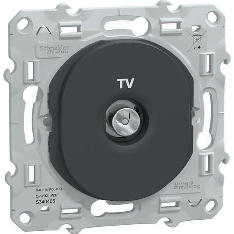 prise - tv - anthracite - schneider electric s340405 (1/5)
