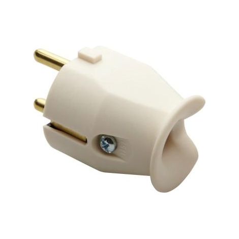 FICHE DROITE 2P+T 16A UNEL BLANC. GEWISS GW28011