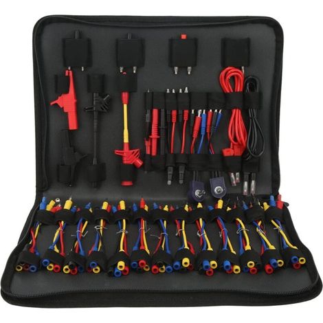 Electrical Multimeter Test Lead Kit - Automotive Circuit Terminal Test Leads with 45° Crocodile Clips, for Electrical System Diagnosis (1/5)