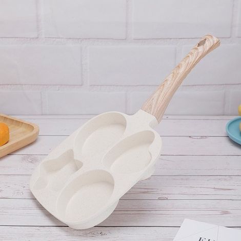 Eierpfanne Eierpfanne für 4 Eier kleine Eierpfanne Eierpfanne für 4 Tassen Eierpfanne mit verschiedenen Formen Omelettpfanne für Küchengeräte (1/5)