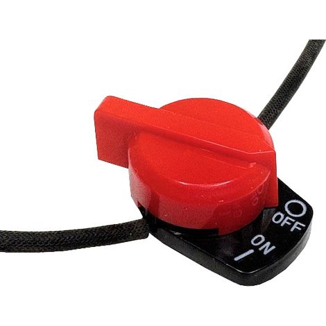 Ein-Aus-Drehschalter Mechanischer Regler mit Ringkabelschuh und Steckkontakt (1/3)