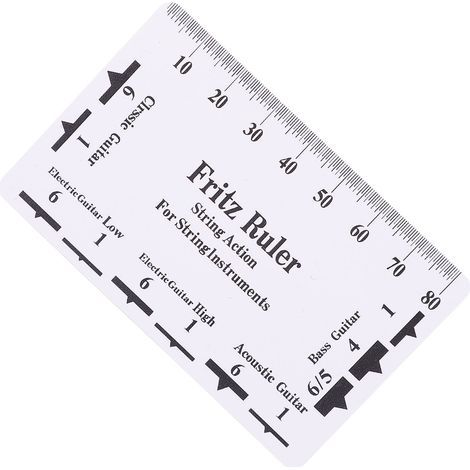Jauge de mesure action pour guitare basse, outil de réglage hauteur des cordes en plastique pour luthier (1/5)